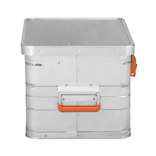 ALUBOX B29 - Aluminium Transportbox 29 Liter Alukiste mit Gummidichtung - Inhalt vor Staub und Spritzwasser geschützt, abschließbar