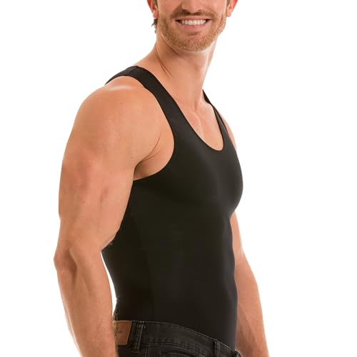 Insta Slim -Made in USA- Compression Tank-Top Shapewear for Men. Tummy Control Slimming Body-Shaper for Belly & Back Support3