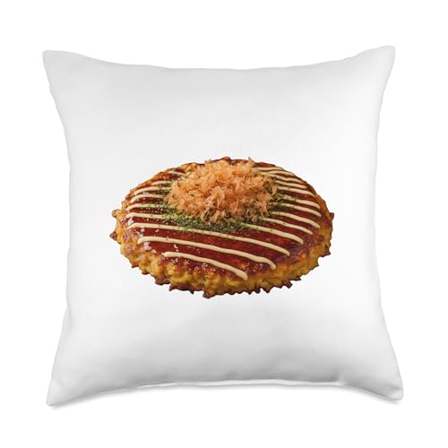 Okonomiyaki Japanese Pancake Pizza Japan Throw Pillow
