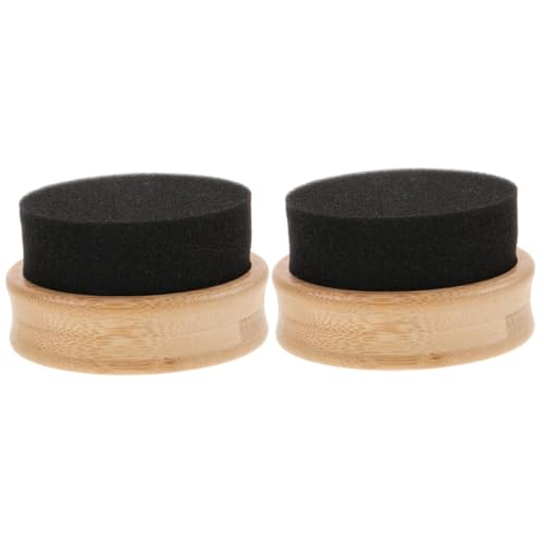 Cabilock 2pcs Chopping Board Wax Applicator Wooden Sponge Brush for Even Oil Application Compact Design for Kitchen Utensil for Preventing Drying and Cracking