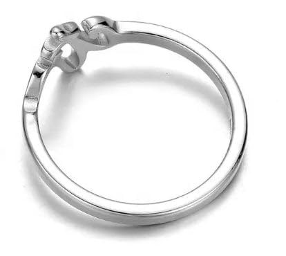 One Moment In Time J103 Sizes 4-10 Cursive Small Stainless Steel Ring Mormon LDS CTR4