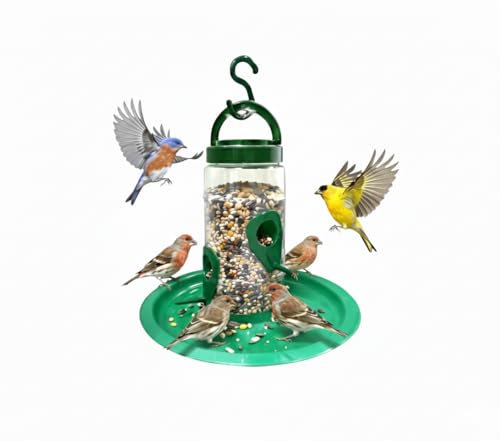 Image of Happy Wings Value Nest Bird Feeder Starter Pack | Plastic Tube Bird Feeder with Budgies Food (250 gm) and Parrot Food (200 gm)