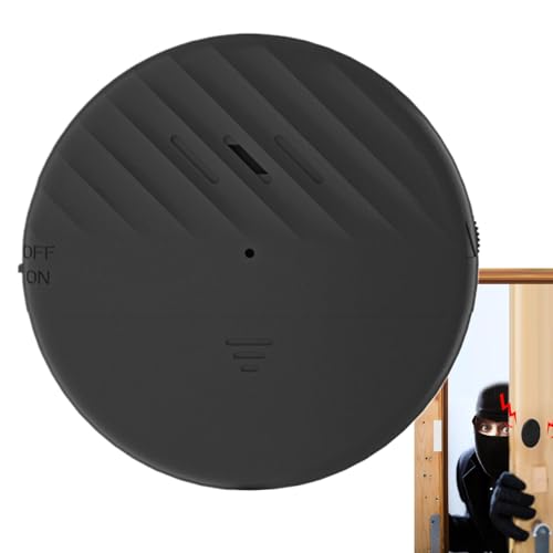 Zumbadores de alarma para ventanas, sensores de vibraciones fuertes - Alarma de vibración de ventana delgada - Alarma de seguridad doméstica de fácil instalación para puertas, cajas fuertes, paredes