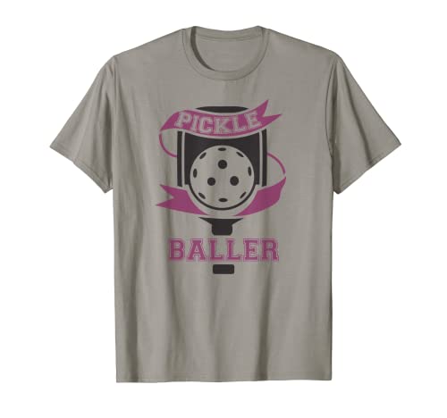 Pickle Baller-Pickleball, lustiger Paddelball, Pickleballer Meme T-Shirt