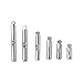 Pandahall 1Box/120pcs Iron Slide On End Clasp Tubes Slider End Caps Crimp End Tube for Round 11/0 or 8/0 Seed Beads Platinum 10mm/13mm/16mm/20mm/25mm/30mm