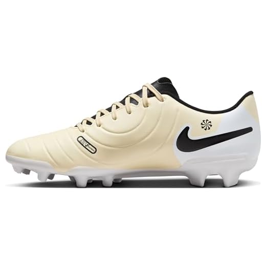 Nike Tiempo Legend 10 Club Multi-Ground Low-Top Soccer Cleats (DV4344-700, LEMONADE/BLACK-MTLC GOLD COIN) Size 4.5
