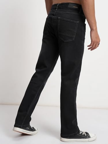 Image of Highlander Men Men's Straight-Fit Jeans | Classic & Modern | Stretchable Denim | Jeans for Man | Men Jeans