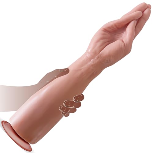 15Long Thick Huge Fist Dildo Sex Toys Lifelike Soft 3Diameter Hand Dildo for G Silicone Huge Anal Plug for Anal Stretching Extra Large Fisting Dildo Anal Dilator with Suction Cup for Women Men