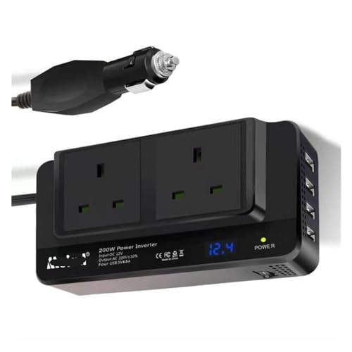 Onduleur de voiture 200W pour ne plus manquer de batterie avec le chargeur 12V 220V - 2