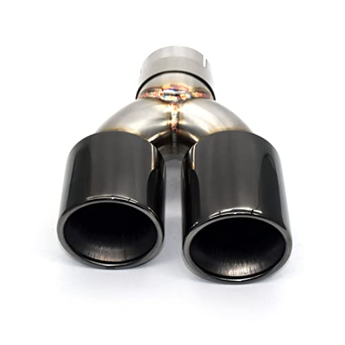 Double embout d'échappement en acier noir haut de gamme pour votre berline BMW E90