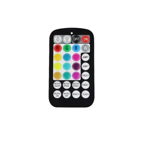 Image of AZIMOM 28keys Remote Control of Black 16W Twinkle & Sound Activated Fiber Optic Starlight Light