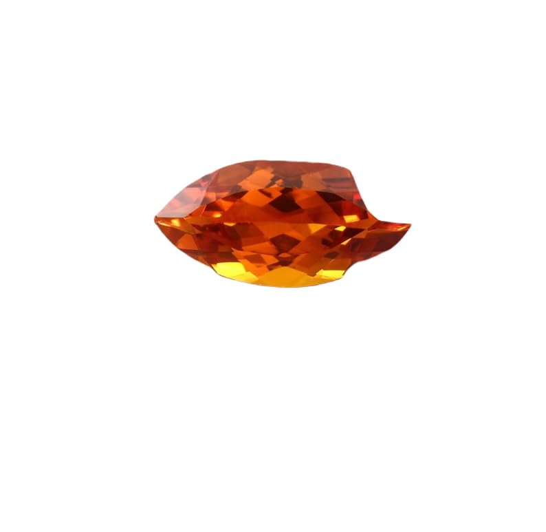 Saphir jaune de Ceylan 18x9mm marquise pour remplacer ou créer une pierre de bague manquante