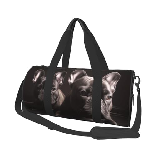 Travel Bag For Women,French Bulldog Print Personal Item Duffle Bags,Weekend Travel Duffel Tote Bag,Travel Sport Gym Bag For Men,Airplane Travel Essentials For Flying