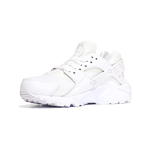 Nike Huarache Run (GS), Sneakers Basses Mixte Enfant, Blanc (White/White-Pure Platinum), 36.5 EU
