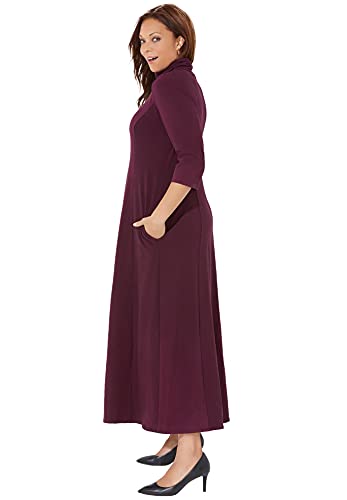 Catherines Women's Plus Size Anywear Maxi Dress - 5X, Navy Blue (4450) #TOP3
