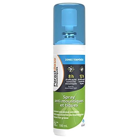 Parasidose Mosquitoes Temperate Areas Anti-Mosquitoes and Ticks Spray 100ml Cover