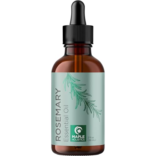 Image of Pure Rosemary Oil for Hair Care - Volumizing Aromatherapy Rosemary Essential Oil for Diffuser Plus Hair Skin and Nail Care - Nourishing Rosemary Hair Oil for Enhanced Shine and Dry Scalp Care (2oz)