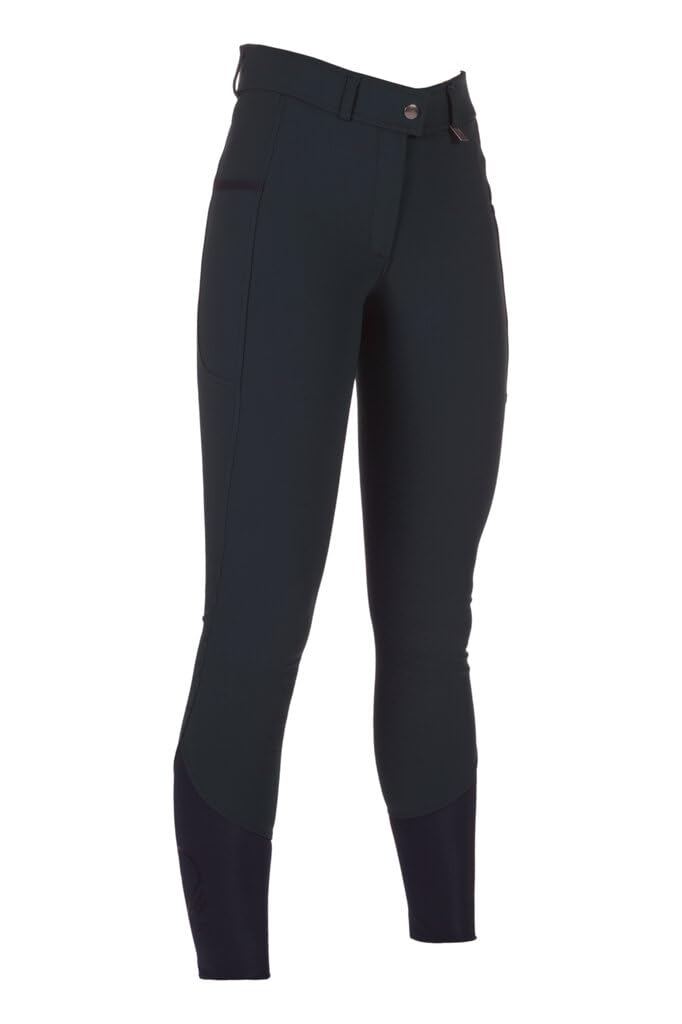 HKM Women's Livigno Silicone Full seat Riding Breeches, Black, 28