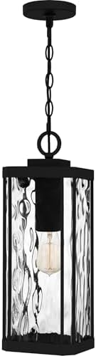 Quoizel Balchier 1-Light Matte Black Outdoor Hanging Lantern
