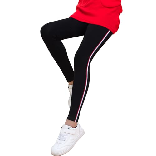 Girls Leggings Elastic Waistband Stretchy Bottoms Kids Everyday Casual Athletic Pants for School Uniform Dance Yoga Running3