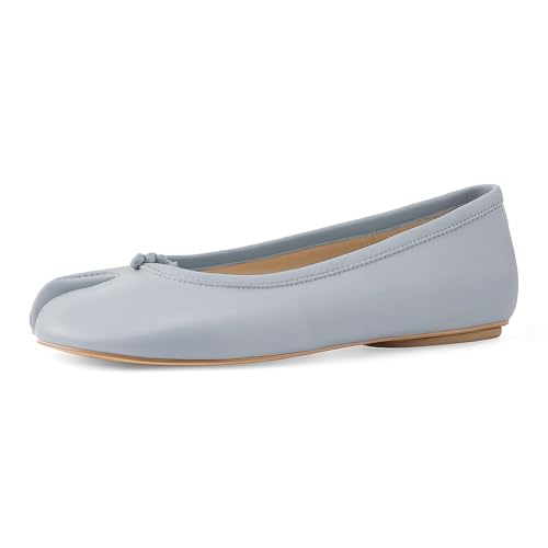 Image of Tabi Shoes Women Split Toe Shoes Wide Width Ballet Flats Comfort Casual Work Shoes for Women Office