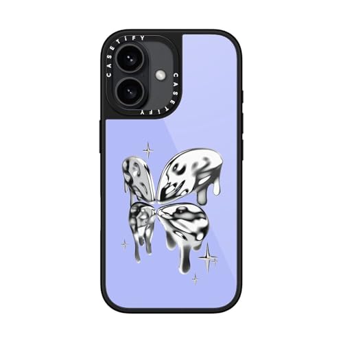 Coque iPhone 16 CASETiFY Papillon Chromé idéale pour vos sorties