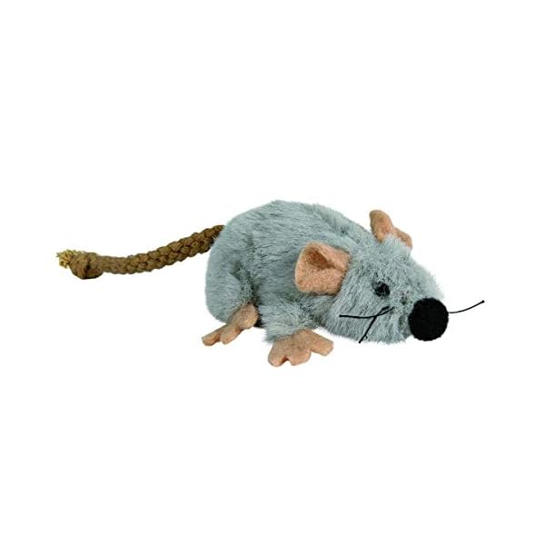 Trixie 45735 Katze Spielmaus, Plüsch, 7 cm, für Alle Rassengrößen, 1 Stück (1er Pack)