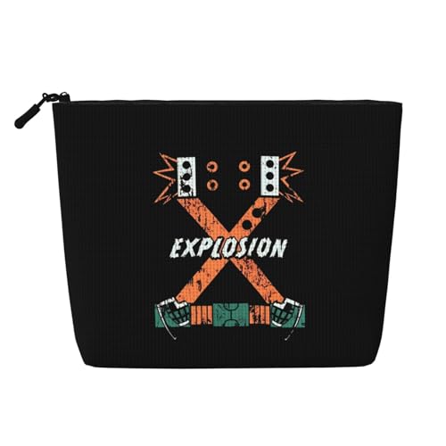 ヒロアカ メイクポーチ 化粧ポーチ トラベルバッグ 小物入れ コスメバッグ 大容量 軽量 化粧品収納 洗面用具 持ち運び便利 おしゃれ シンプル 小銭入れ ジッパー付き 耐久性 出張 旅行 温泉 ジム 野外活動 男女兼用