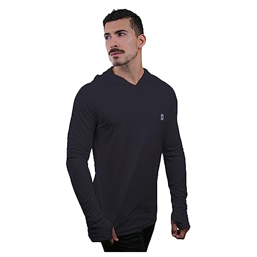 Camiseta Skube Com Capuz Proteção UV 50+ Dry Fit Segunda Pele Térmica Tecido Termodry Manga Longa Dedeira - Preto - GG