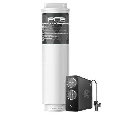 VIOMI V Pro PCB Filter, Replacement for Vortex 6 Pro & Vortex 8 Pro Water Filter System, 12-Month Lifespan, Compatible with Undersink Reverse Osmosis Water Filter - Vortex Pro Series Specifically