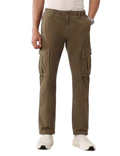 Image of U.S. Polo Assn. Denim Co. Mid Rise Straight fit Twill Cargos UDTRO0258