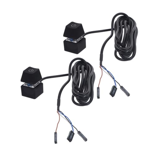 Botón de encendido para PC SHINEOFI con cable de extensión para torre de ordenador