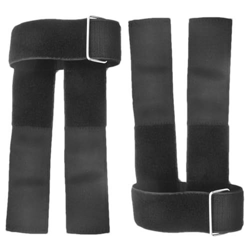 Bkljkf Fijación de pesas para tobillo, fijación de mancuernas para pies, base de pie para levantamiento de peso, 2 extensiones profesionales de entrenamiento de piernas en casa para flexores de cadera