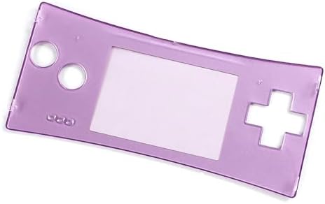 Customized for GBM Extra Faceplate Top Cover Plate Shell Glossy Light Purple, for Gameboy Micro Handheld Game Console, DIY Scratch-Proof Upper Face Protective Screen Coverplate Spare Parts image 5