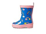 Hatley Summer Sky Shiny Rain Boots Pink Purple Classic Big Kids UK 2 - Image 4