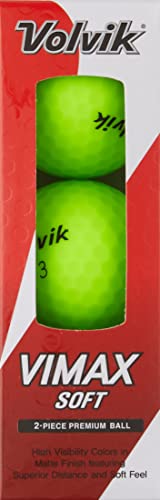 Volvik Vimax Soft Green Golf Balls, Dozen