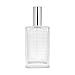 BEAUYK 100 ml (3.4 oz) Large Clear Thick Glass Empty Bottle, Gold/Silver Spray Perfume Bottle Atomizer Bottle Makeup Tool (Silver)