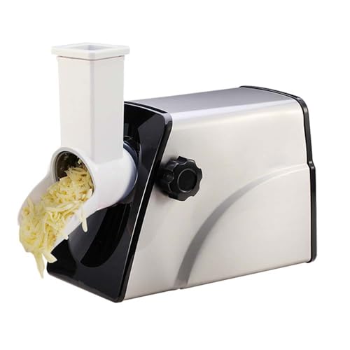 hocvseo Cheese Shredder, Commercial Cheese Grater Electric Rotary Cheese Shredder Machine, with 2.5MM,5MM,7MM Drum Blades, for Cheese, Cucumber, Carrot, Potato