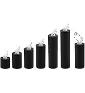 NBEADS 7 Stück Acryl Ringhalter, Schwarzer Zylinder-Ring-Display-Organizer Schmuck-Display-Halter...