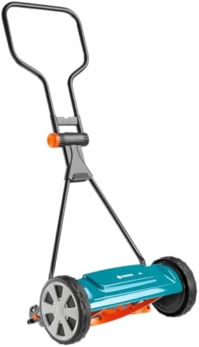 GARDENA (4018) Classic 16" Reel Lawn Mower with 5 Blades. The Lawn Mower for Everyday use with No Gas, No Electricity Makes Mowing a Breeze. Best Yard Tools You can own.