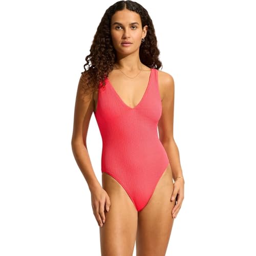 Maillot de bain une pièce Seafolly haut de gamme avec décolleté en V