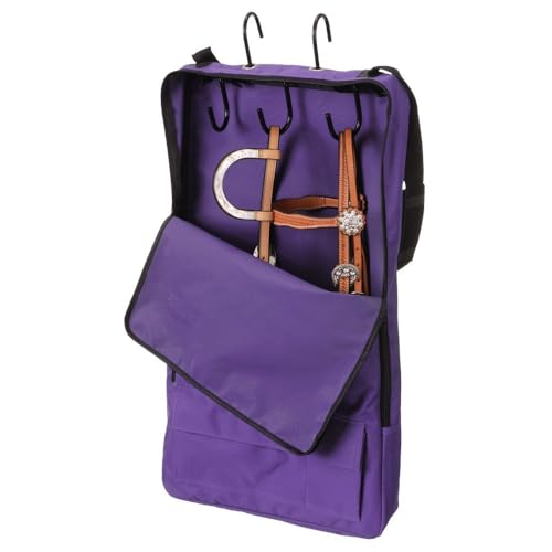 Tough 1 Robust 1 Zaumzeug/Halfter mit 3 Zinken Tack Rack, Herren, violett, 16' X 30'