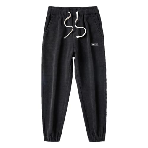 Men's Loose Casual Corduroy Sweatpants Classic All-Match Soft Harem Trousers