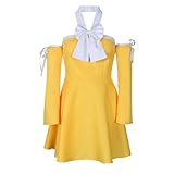 Hemixush Anime Cos Levy McGarden Cosplay Costume Party Uniform Full Set Female Suit (XX-Large), Yellow