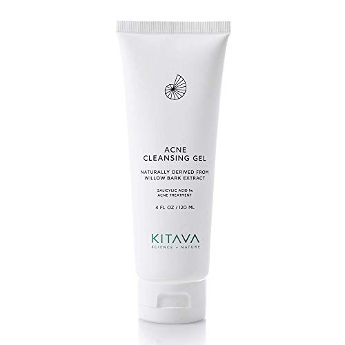 KitavaMD Acne Facial Cleansing Gel, Natural Salicylic Acid & Tea Tree Oil Face Wash Helps Treat Acne, Reduce Blemishes and Prevent Breakouts, Our Acne Cleansing Gel is Non-Toxic & SLS Free - 4 oz.