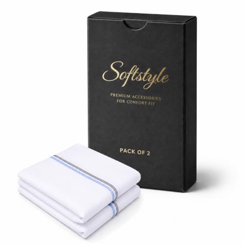Image of SOFTSTYLE White Mens Handkerchief Cotton Rumal