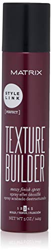 Matrix Style Link Texture Builder Messy Finish Hairspray | Adds Hold To Soft Texture | Medium Hold | For All Hair Types | 5 Oz