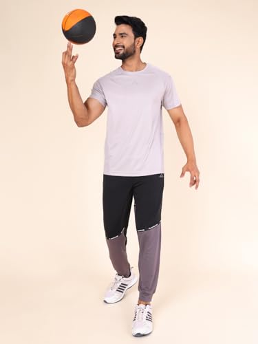 Image of Rupa Colors Mens PLAYSURE Dry FIT Raglan Sleeve Round Neck Activewear T-Shirt | 100% Polyester Fabric | Reflective Logo | Regular Fit