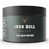 Iron Bull Handmade Beef Tallow for Face. Wrinkle Defense Tallow Face Moisturizer for Men. Treats Dry Skin, Wrinkles & Signs of Aging. Mens Facial Moisturizer All Skin Types. Natural Clean Scent 2 oz