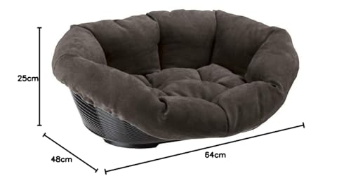 Ferplast Sofa' Prestige Korb Schale Kunststoff Überzug gepolstert wasserabweisen